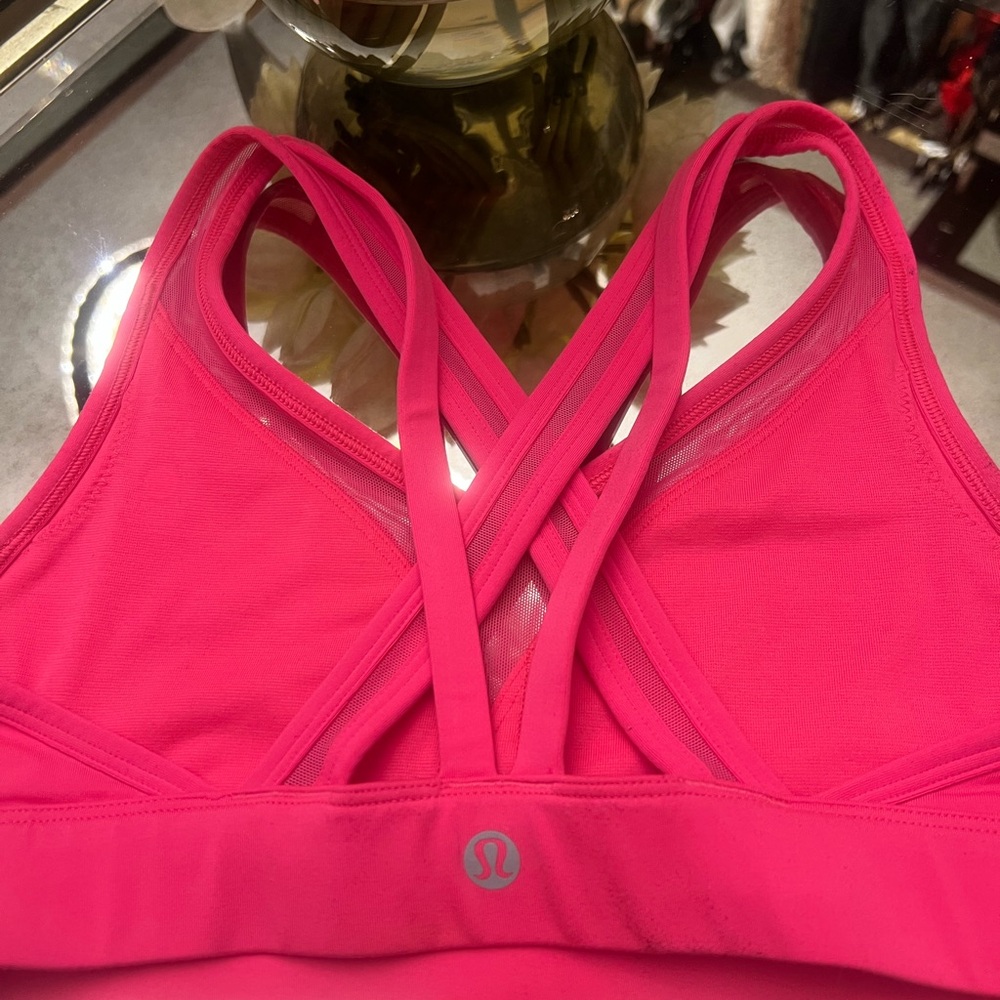 lululemon athletica Pink Mesh Sports Bra